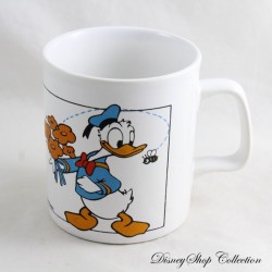 Donald and Daisy DISNEY Stafforshire Kiln Craft Flower Bouquet Mug 9cm Pottery Mug