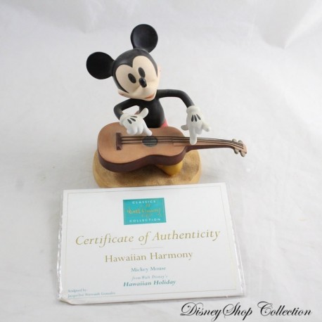 Figurine Mickey WDCC Walt Disney Classics Hawaiian Holiday Harmony guitare (R17)