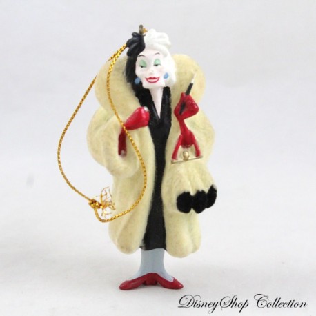 Cruella d'Enfer Decoration DISNEY The 101 Dalmatians Christmas Ornament in Villain Resin 8 cm