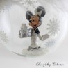 DISNEYLAND PARIS Minnie Glas Weihnachtsball Kleid Weiß Feder Ball Ball