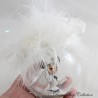 Boule de Noël en verre Minnie DISNEYLAND PARIS robe boule plume blanche