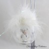 DISNEYLAND PARIS Minnie Glass Christmas Ball Dress White Feather Ball Ball