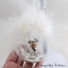 DISNEYLAND PARIS Minnie Glass Christmas Ball Dress White Feather Ball Ball