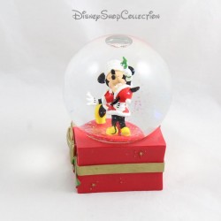 Mickey and Minnie DISNEY Snow Globe Kisses Under the Mistletoe