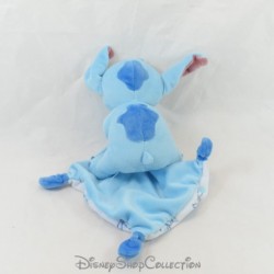 Doudou mouchoir Stitch DISNEY Baby Lilo et Stitch Simba Toys bleu blanc 32 cm