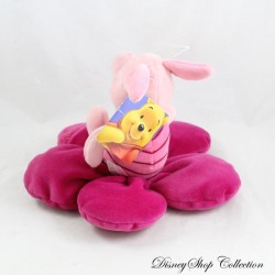 Lechón Cerdo Peluche DISNEY NICOTOY flor rosa Te quiero 23 cm