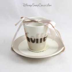 Taza de café con platillo DISNEY STORE Winnie the Pooh