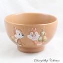 Tic et Tac embossed bowl DISNEYLAND RESORT PARIS hazelnut wood effect Disney 14 cm