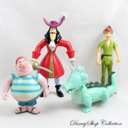 Set DISNEY Peter Pan Actionfiguren Set mit 4er Set Mr Fly Captain Häkeln Krokodil Peter Pan