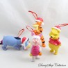 Set de 4 adornos colgantes Winnie the Pooh Adornos DISNEY Figuras de árbol de Navidad pvc 11 cm