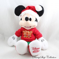 Mickey plush DISNEY STORE Christmas 2020 gingerbread sweater red green 45 cm