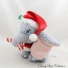 Peluche de Elefante Dumbo DISNEY PARKS Bastón de Caramelo de Navidad Sombrero Rojo 23 cm