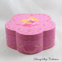 Aurora Musical Jewelry Box DISNEYLAND RESORT PARIS Sleeping Beauty Vintage Pink