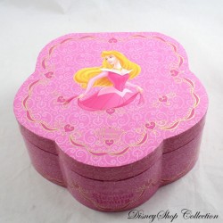 Aurora Musical Jewelry Box DISNEYLAND RESORT PARIS Sleeping Beauty Vintage Pink