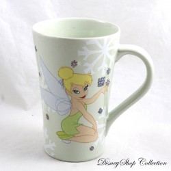 Taza Campanilla DISNEY STORE Taza Copo de Nieve Taza de cerámica verde 14 cm