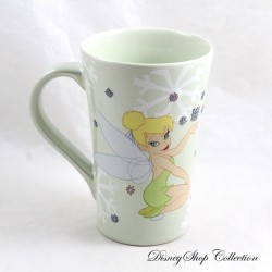 Taza Campanilla DISNEY STORE Taza Copo de Nieve Taza de cerámica verde 14 cm