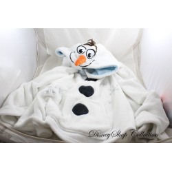 Cape poncho Olaf DISNEYLAND PARIS La reine des neiges blanc bleu manteau capuche Disney 14 ans