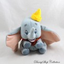 Peluche éléphant Dumbo DISNEY Jemini vintage chapeau jaune grandes oreilles 19 cm