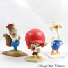 Lot de 3 figurines Chicken Little DISNEY PIXAR Abby Mallard Foxy Loxy Chicken Little pvc