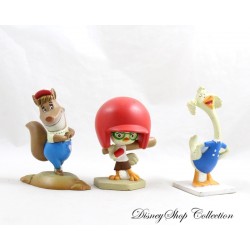 Lot de 3 figurines Chicken Little DISNEY PIXAR Abby Mallard Foxy Loxy Chicken Little pvc