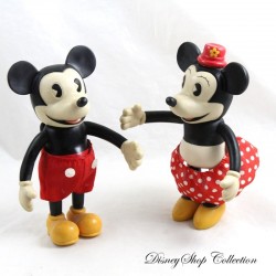 Antik Mickey und Minnie DISNEY Schylling Retro Bewegliche Vinyl Puppe Figuren (R20)