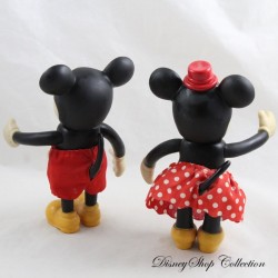 Antik Mickey und Minnie DISNEY Schylling Retro Bewegliche Vinyl Puppe Figuren (R20)