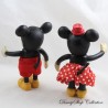 Anciennes figurines Mickey et Minnie DISNEY Schylling rétro posables vinyle doll (R20)