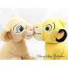 Nala and Simba Lion Cubs Plush DISNEY The Lion King Magnetic Mouth Kiss 20 cm