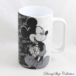 Matte Mickey Becher DISNEYLAND PARIS Schwarz-Weiß Sketch Disney Keramik Becher 14 cm