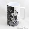 Taza Mickey Mate DISNEYLAND PARIS Blanco y Negro Sketch Disney Taza de Cerámica 14 cm