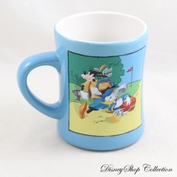 Pippo e Paperino Tazza DISNEY STORE Tazza Golf Blu in Ceramica 12 cm