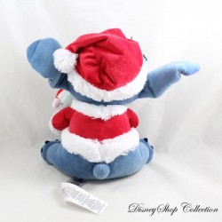 Peluche Stitch DISNEY PARKS Père Noël avec Souillon le doudou 24 cm