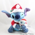 Stitch Plüsch DISNEY PARKS Lilo und Stitch Santa Claus mit der Decke 24 cm