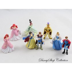 Set de Mini Figuras de Princesa DISNEY Set de 8 Cenicienta Ariel Tiana Príncipe Azul Aladdin ...