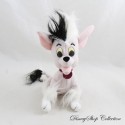 Fluffy Dog Plush DISNEY The 102 Dalmatians Dog from Cruella Black and White 17 cm