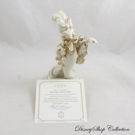 Daisy DISNEY Lenox Dazzling Daisy Duck Figurine White Porcelain 16 cm (R20)