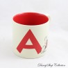 Mickey Mug DISNEYLAND PARIS Letter A Cup Ceramic Beige Disney 9 cm