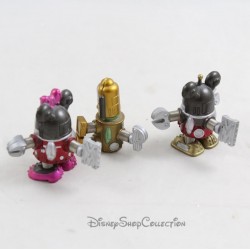 Set mit 3 NECA Disney Roboterfiguren Mickey, Minnie und Pluto