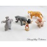 Set of 5 figurines The DISNEY Jungle Book Mowgli Baloo Shere Khan Bagheera and Junior pvc