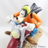 Figurine en résine Dingo DISNEY Rutten statuette Dingo sur une moto 27 cm RARE