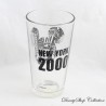 Mickey Glass DISNEY New York 2000 Skizze Zeichnungen Schwarz und klar Mickey Head 15 cm