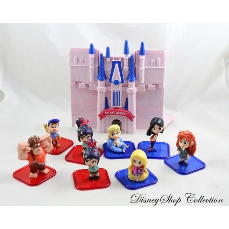 DISNEY STORE Ralph 2.0 Oh my Disney Castle Power Pac Box + 8 Figuras de Princesas