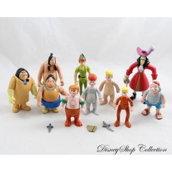 Peter Pan DISNEY Famosa figurine set of 10 plastic articulated figurines 9 cm