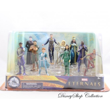 The Eternals DISNEY STORE Marvel Playset Deluxe Eternals 10 PVC Figures Set NEW