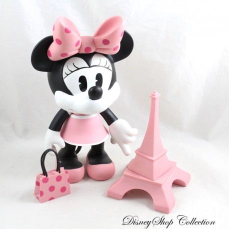 Figura Minnie Mouse DISNEY Leblon-Delienne Artoyz Torre Eiffel vinilo rosa 22 cm