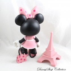 Figura Minnie Mouse DISNEY Leblon-Delienne Artoyz Torre Eiffel vinilo rosa 22 cm