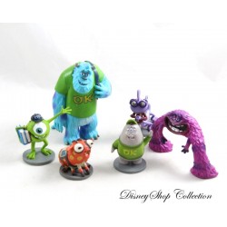 DISNEY STORE Academy Monsters Figurines set of 6 Monsters and Company playset figurines