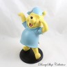 Figurine en résine Winnie l'ourson DISNEY RUTTEN réveil en pyjama wake up sur socle noir 19 cm