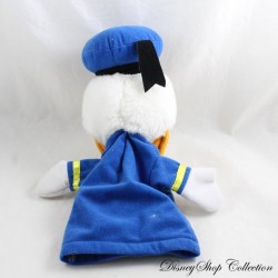 Peluche marionnette Donald EURO DISNEY canard vintage tenue bleue 30 cm