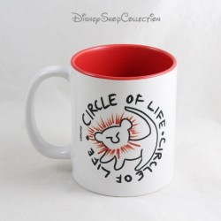 Taza Círculo de la vida Simba DISNEY Abystyle blanco rojo